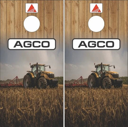 AGCO Farming Tractors Cornhole Wraps