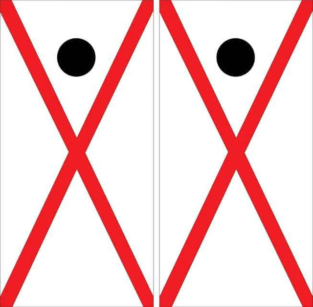 State Flag of Alabama Cornhole Wraps