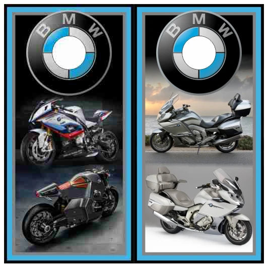 BMW Motorcycle Bike Cornhole Wraps