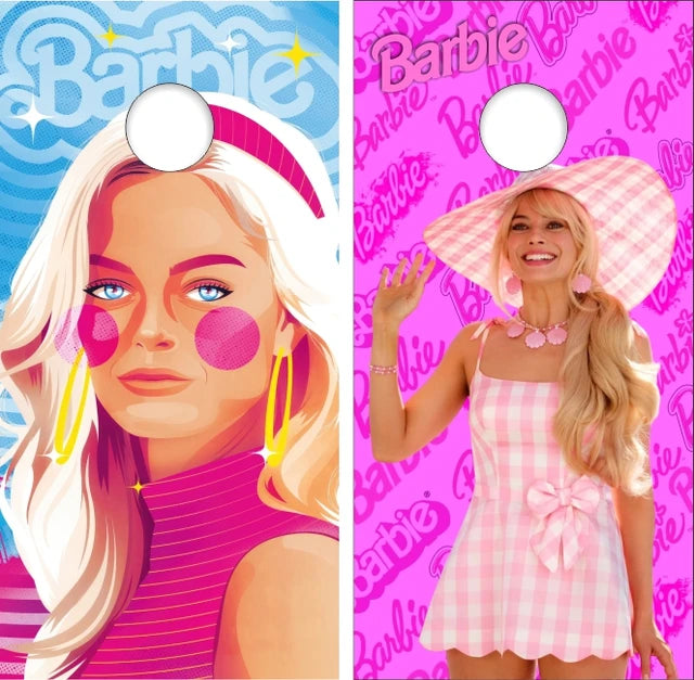 Barbie In Style 2 Cornhole Wraps