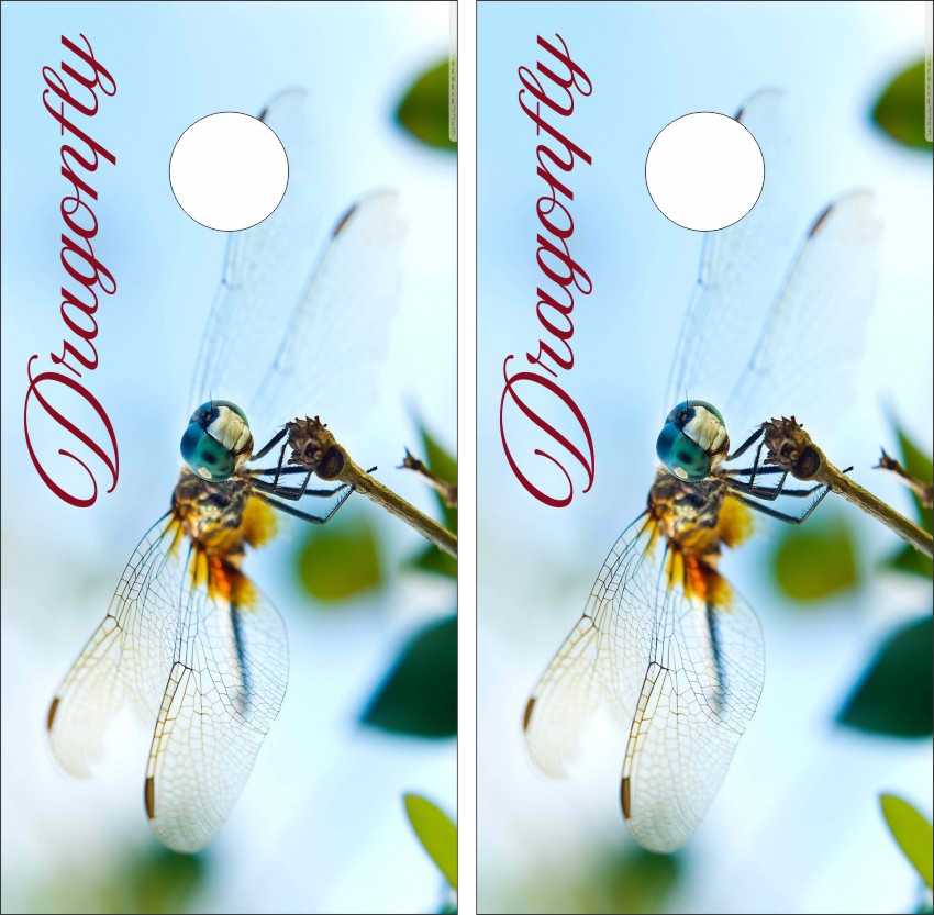 Dragonfly Version 1 Cornhole Wraps