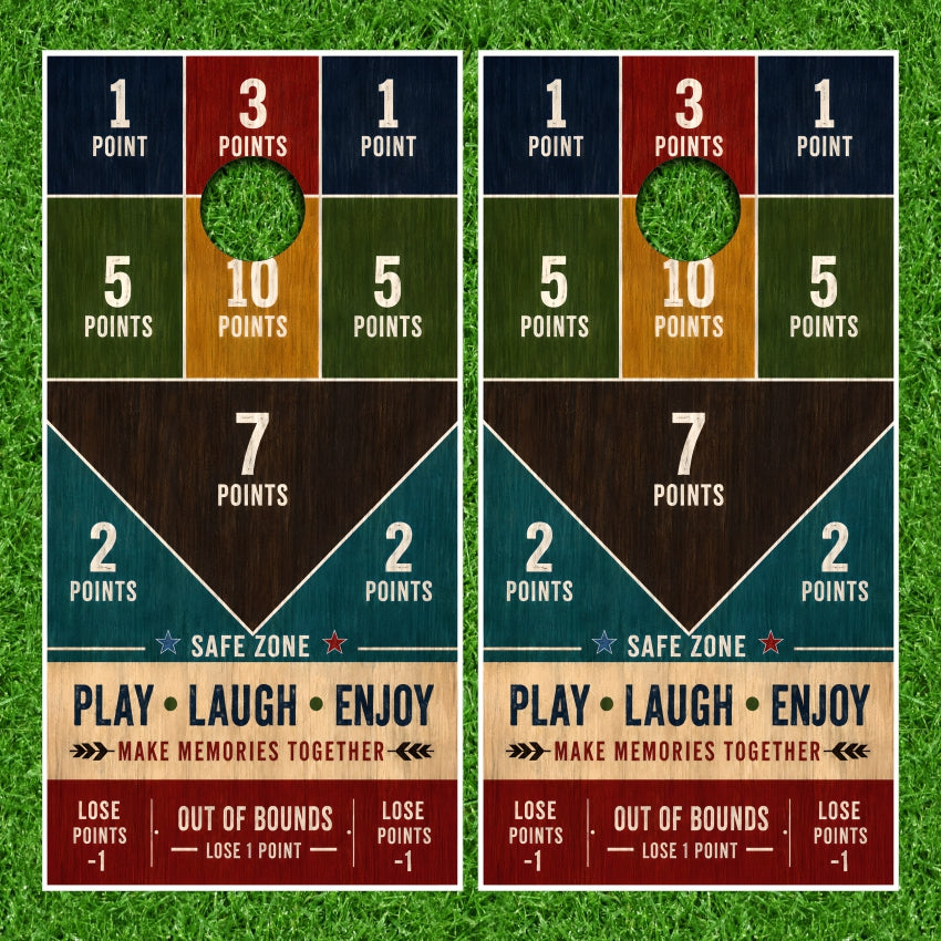 Drinking Game Points System Challenge Family Fun Sayings Party Style Cornhole Wraps