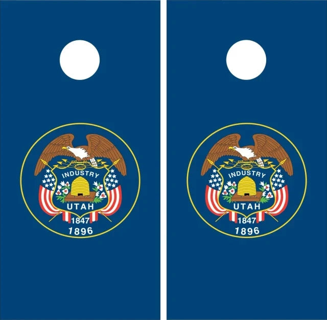 State of Idaho Flag Cornhole Wraps
