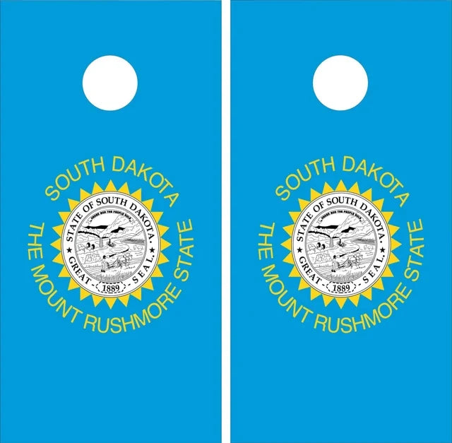 State of South Dakota SD Flag Cornhole Wraps