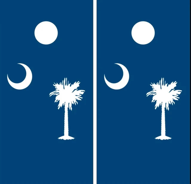 State of South Carolina SC Flag Cornhole Wraps
