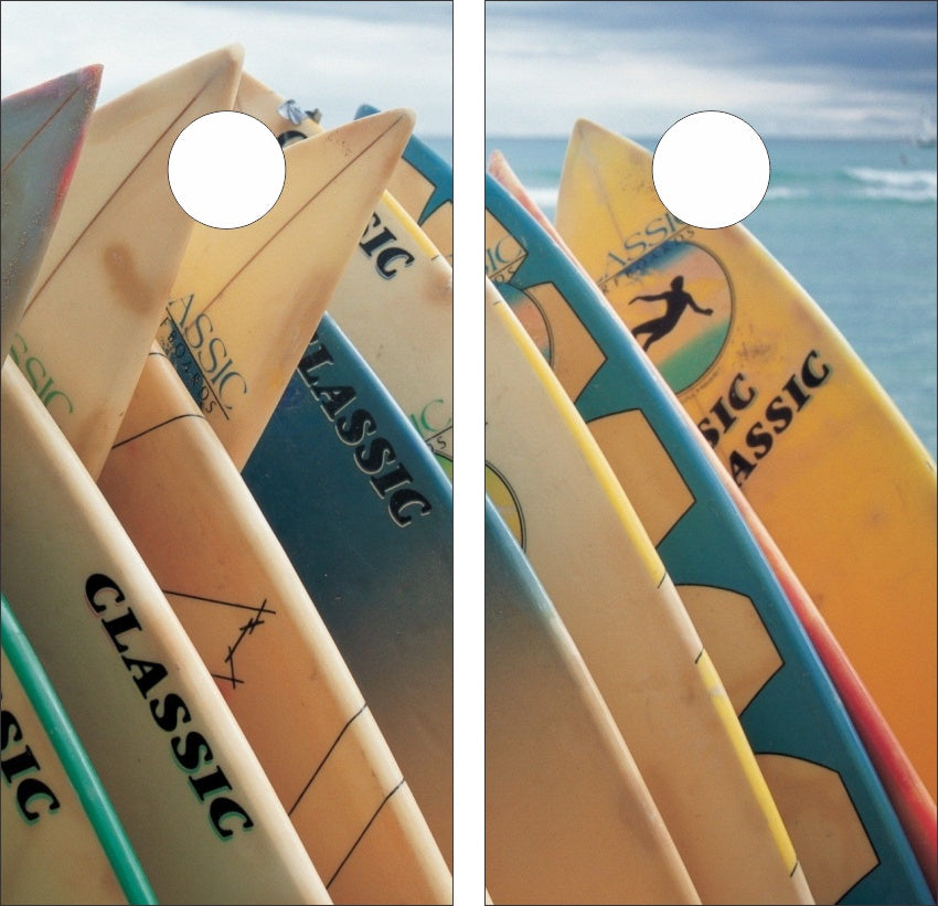 Vintage Surfboards Version 4 Cornhole Wraps