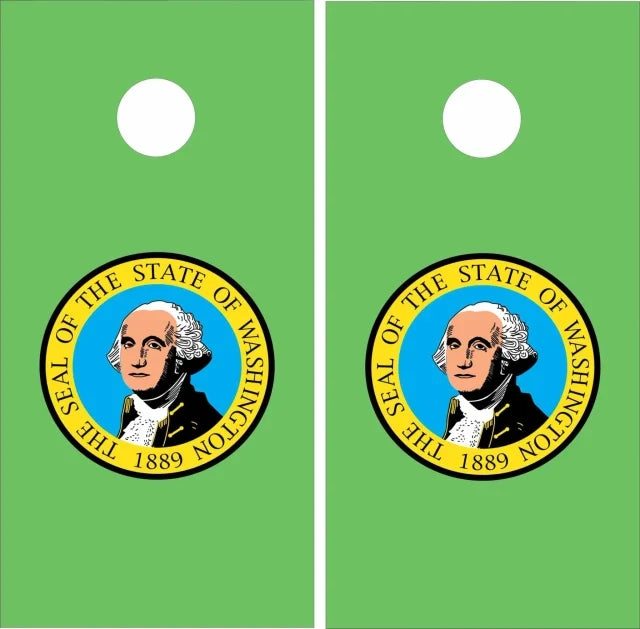 State of Washington Flag Cornhole Wraps