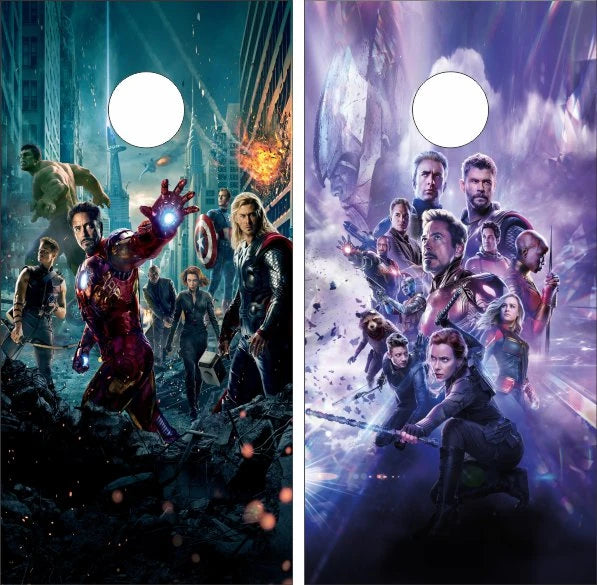 Avengers Defend the World Cornhole Wraps