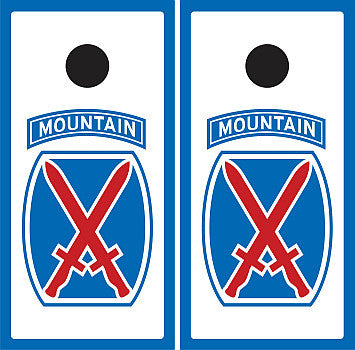 10th Mountain Division Cornhole Wraps