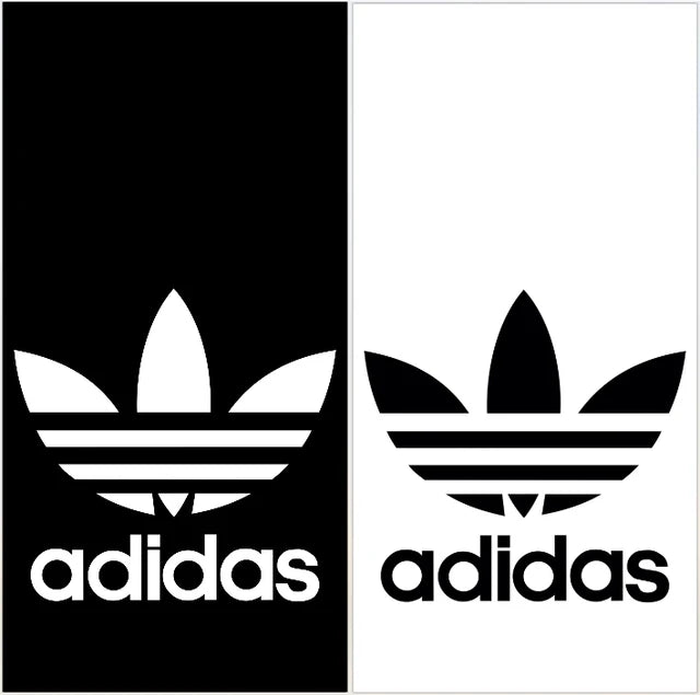 Adidas Black and White Cornhole Wraps