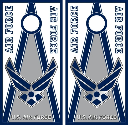 Air Force Triangle Design Cornhole Wraps