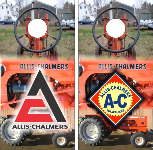 Allis-Chalmers Farm Tractor Cornhole Wraps