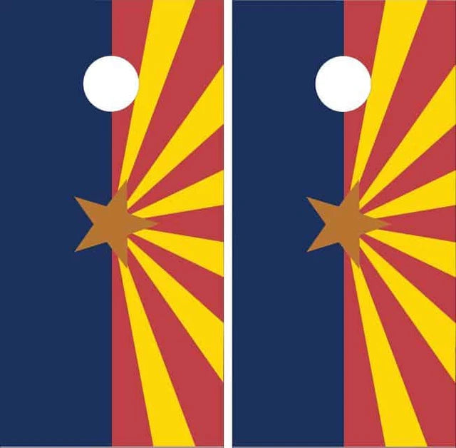 State of Arizona Flag Cornhole Wraps