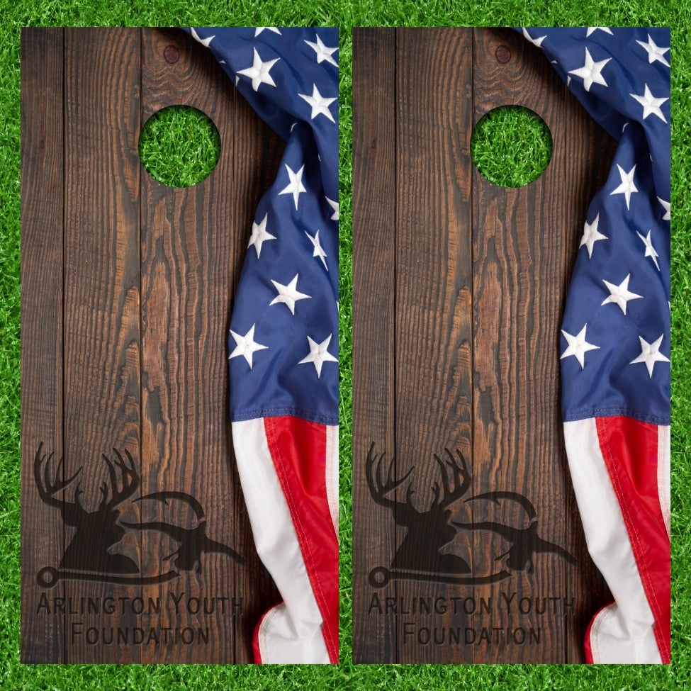 Arlington Youth Foundation Wildlife Cornhole Wraps