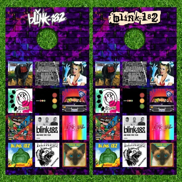 Blink 182 Music Band Album Covers Cornhole Wraps