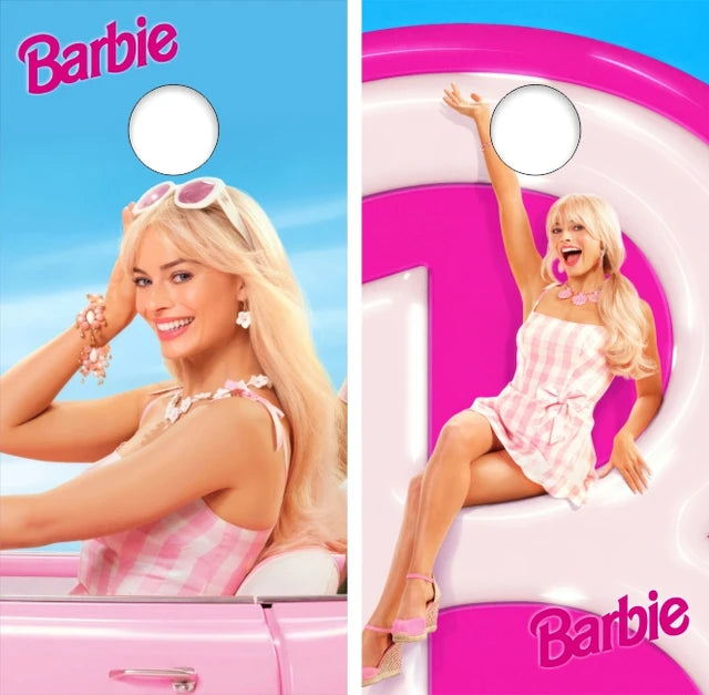 Barbie In Style Cornhole Wraps