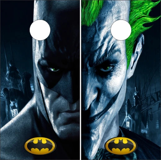 Batman Vs Joker Split Face Cornhole Wraps