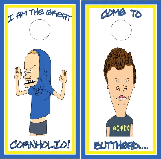 Beavis Butthead I Am The Great Cornholio Cornhole Wraps