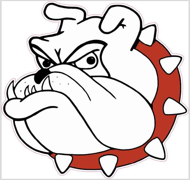 Bulldog Head Decal