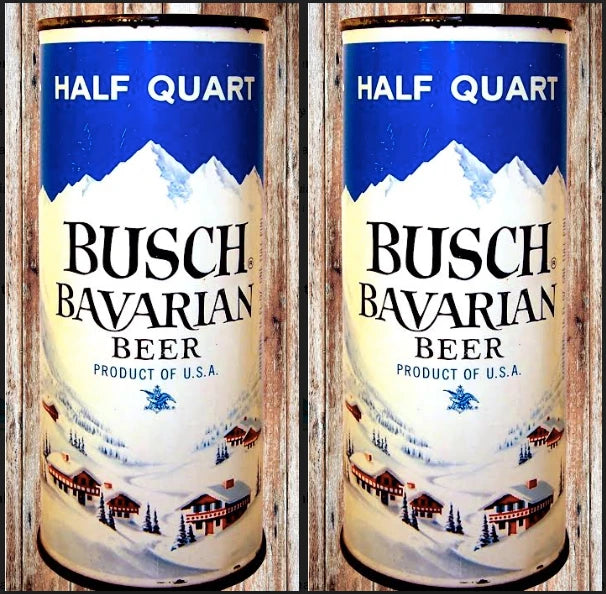 Busch Bavarian Old 1/2 Quart Can Cornhole Wraps
