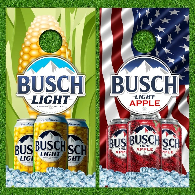 Busch Light Corn & Apple 2 Cornhole Wraps