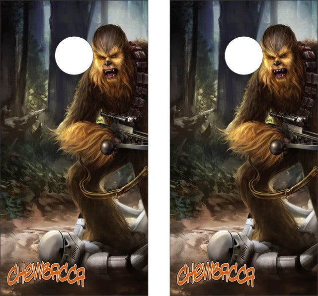 Chebacca Star Wars Theme Cornhole Wraps