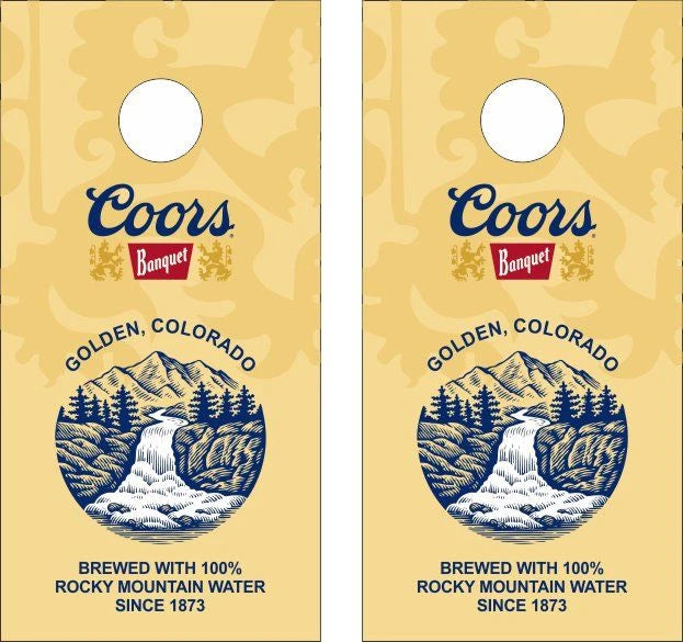 Coors Banquet Beer Cornhole Wraps