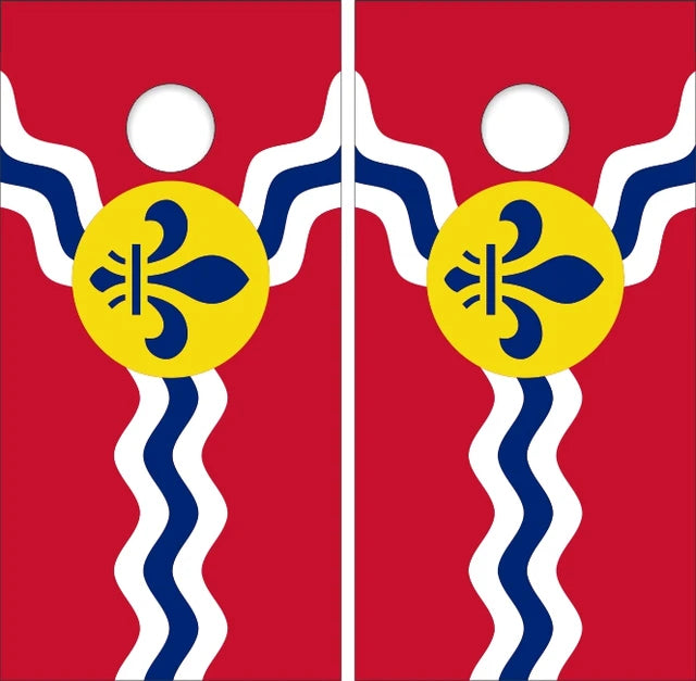 Flag of St. Louis Missouri City Flag Cornhole Wraps