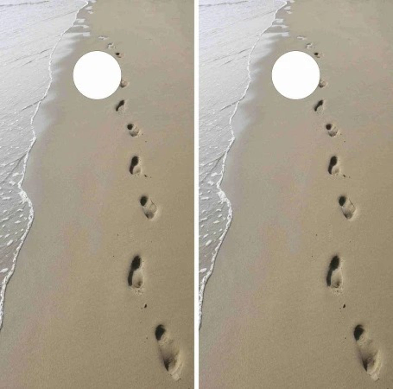 Footprints in the Sand Beach Faith Cornhole Wraps