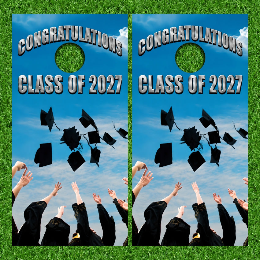 Congratulations Class Of Graduation Cornhole Wraps