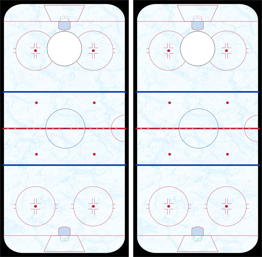 Hockey Ice Rink Custom Cornhole Wraps