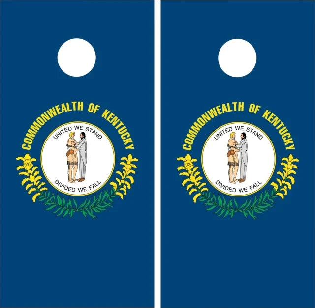State of Kentucky KY Flag Cornhole Wraps