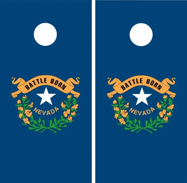 State of Nevada Flag Cornhole Wraps