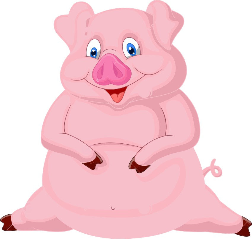 Happy Pig BBQ Decal