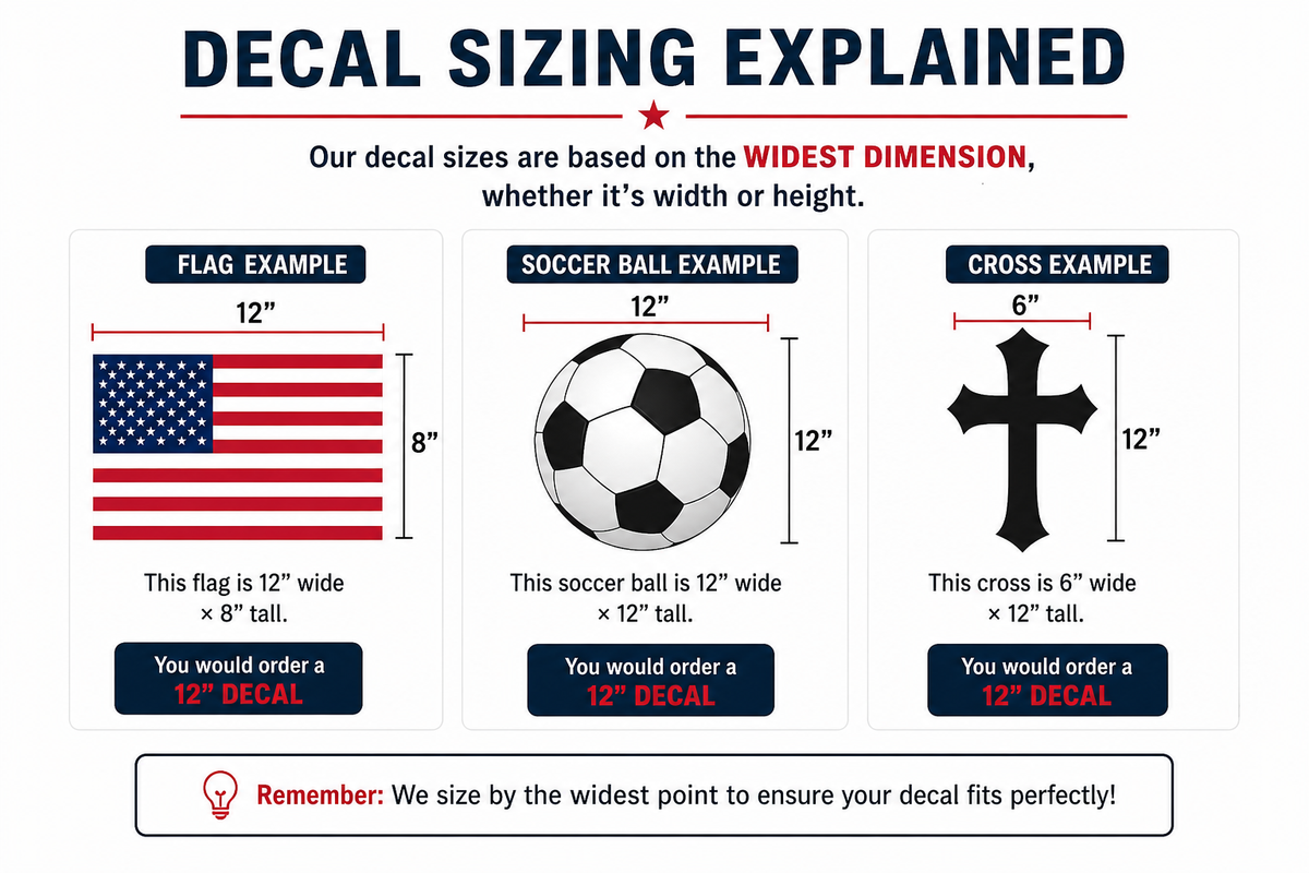 USA American Flag Decal