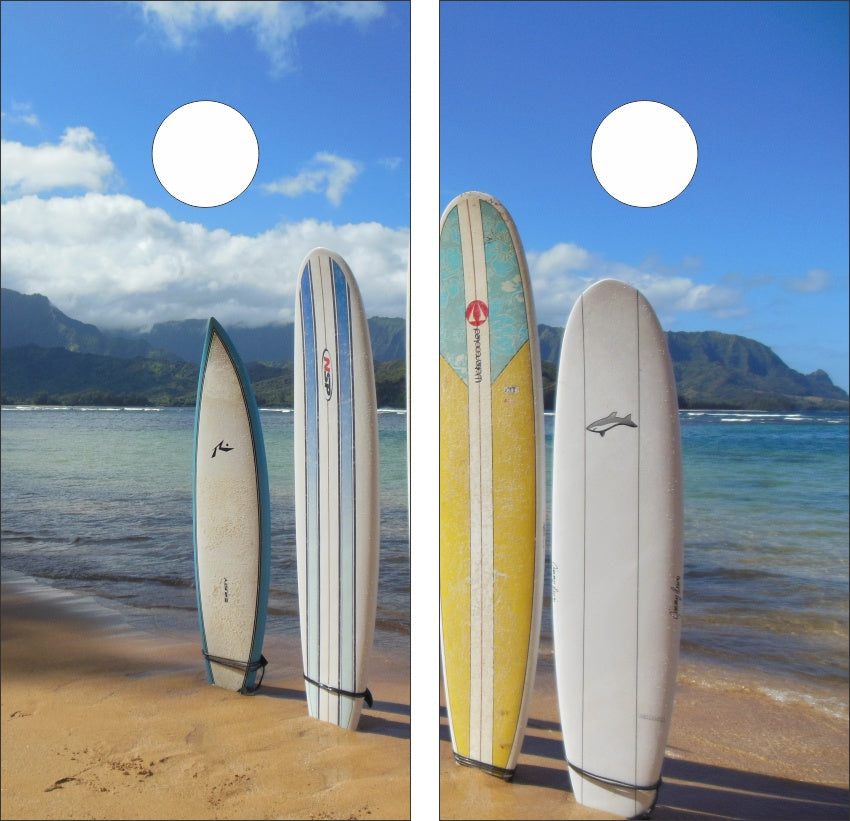 Vintage Surfboards Version 5 Cornhole Wraps