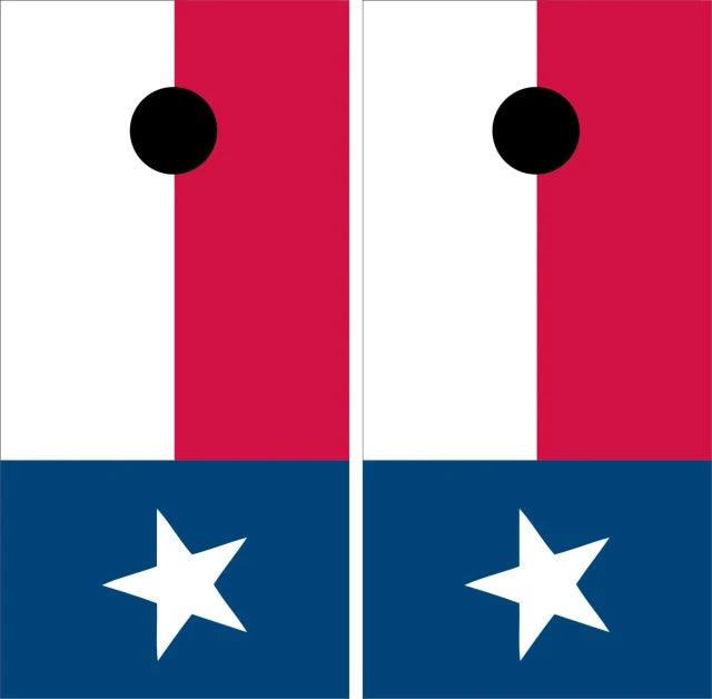 State of Texas TX Flag Cornhole Wraps