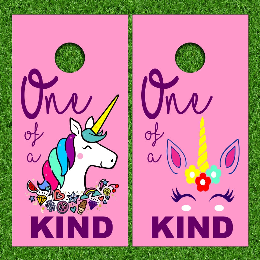 Unicorn One Of A Kind Cornhole Wraps