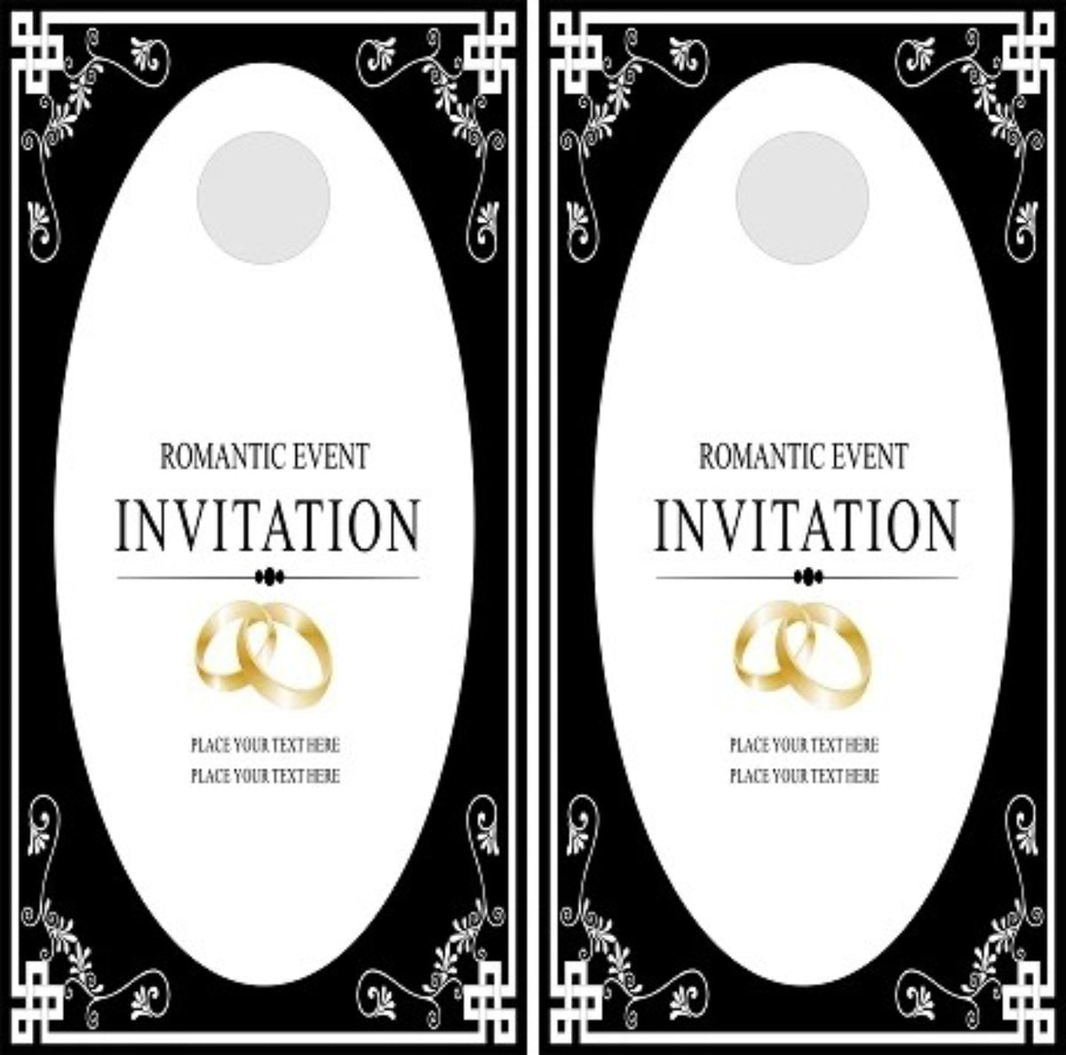 Wedding Invitation Style Custom Name Cornhole Wraps