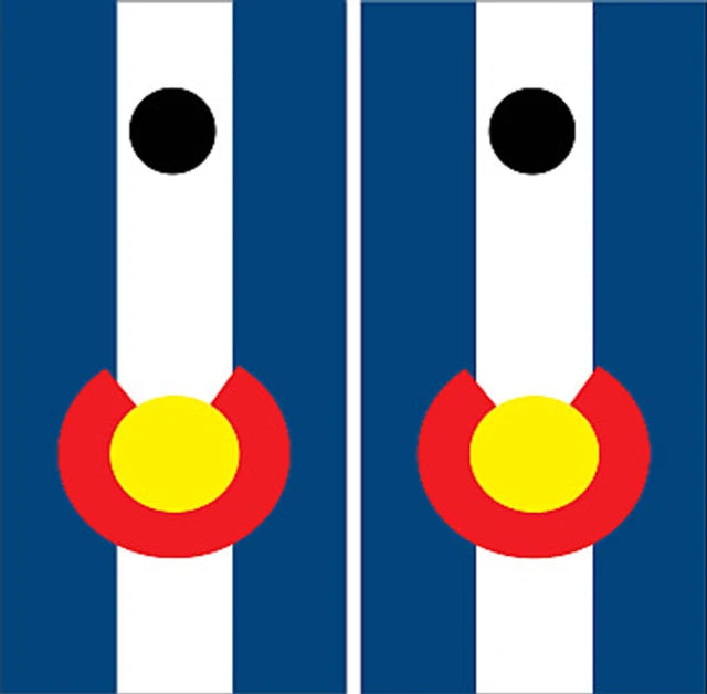 State Flag of Colorado Background Cornhole Wraps