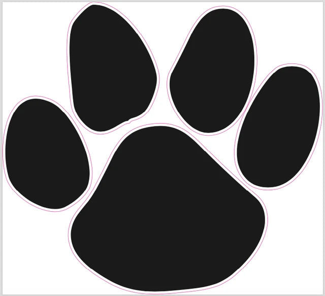 Dog Paw Print Decal