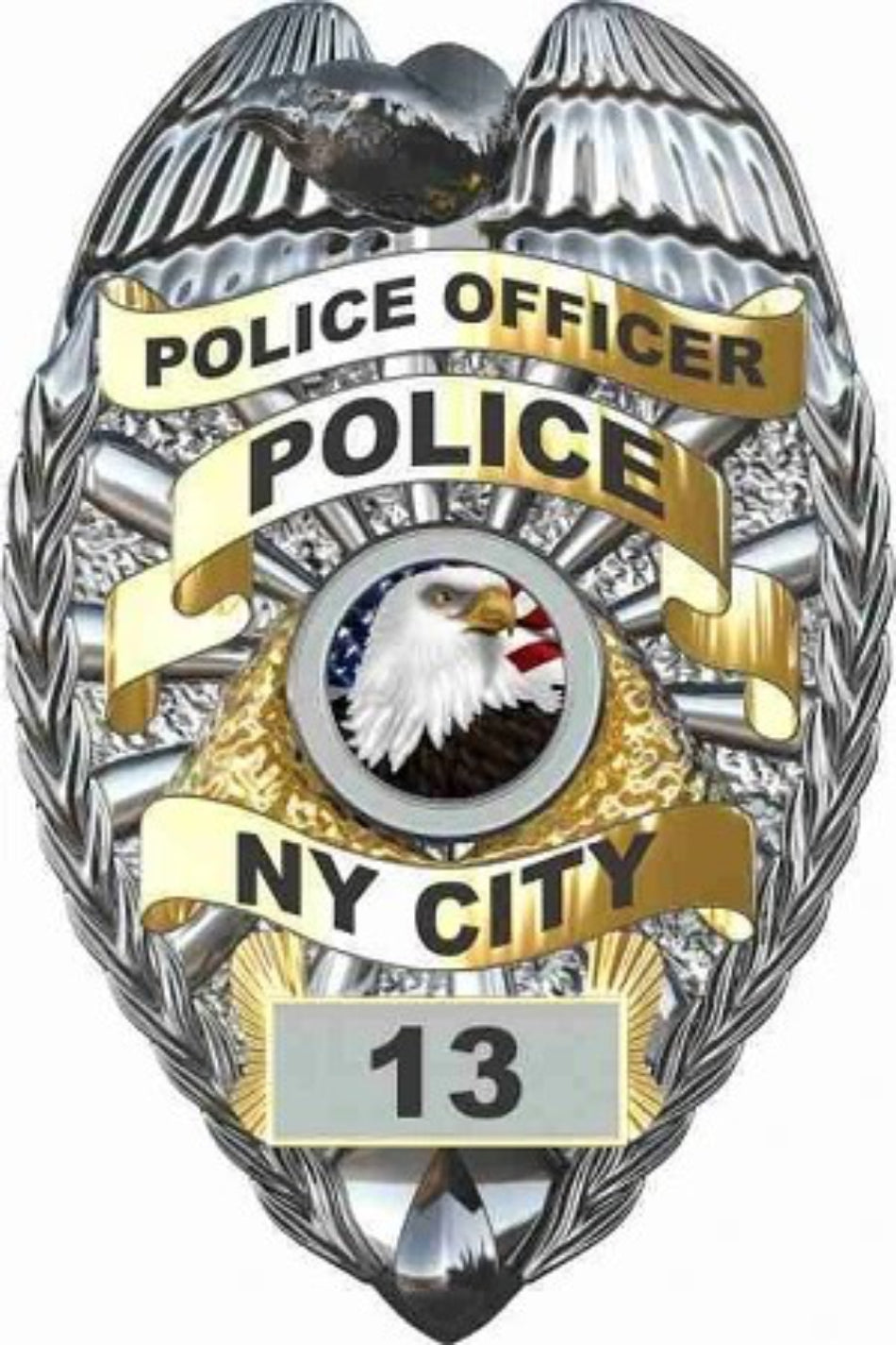 Police Officer Badge Decal